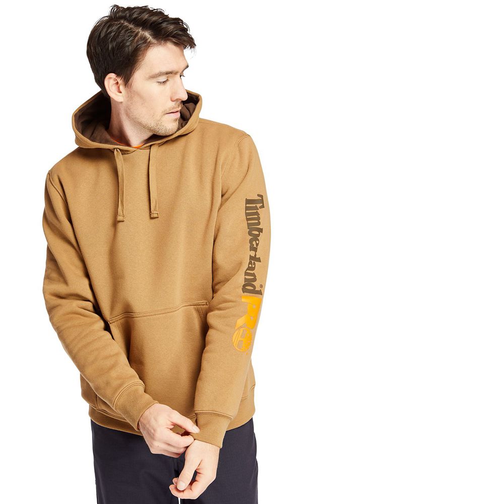 Timberland Φουτερ Ανδρικα Καφε - Pro® Hood Honcho Pullover Hoodie - Greece 2906143-BA